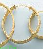 14K Gold 3Color Hoop Earrings