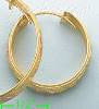 14K Gold 3Color Hoop Earrings