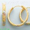 14K Gold 3Color Hoop Earrings