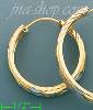 14K Gold 3Color Hoop Earrings