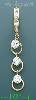 14K Gold Dangling CZ Earrings