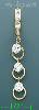 14K Gold Dangling CZ Earrings