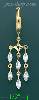 14K Gold Dangling CZ Earrings