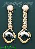 14K Gold Italian Enamel Earrings