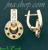 14K Gold Enamel & Fancy Earrings