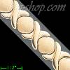 14K Gold Stampato Bracelet 7.25"