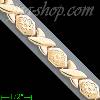 14K Gold Stampato Bracelet 7.25"