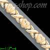 14K Gold Stampato Bracelet 7.25"