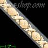 14K Gold Stampato Bracelet 7.25"