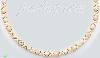 14K Gold 3Color Stampato Necklace 17"