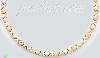 14K Gold 3Color Stampato Necklace 17"