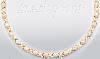 14K Gold 3Color Stampato Necklace 17"