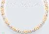 14K Gold Elephants 3Color Stampato Necklace 17"