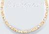 14K Gold 3Color Stampato Necklace 17"