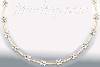 14K Gold 3Color Stampato Necklace 17"