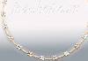 14K Gold 3Color Stampato Necklace 17"