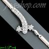 14K Gold Fancy CZ Half Sets Bracelet 7.25"