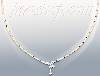 14K Gold Fancy CZ Half Sets Necklace 17"