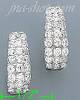 14K Gold Fancy CZ Half Sets Earrings