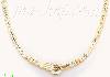 14K Gold Fancy CZ Designs Necklace 17"