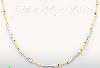 14K Gold Fancy CZ Designs Necklace 17"
