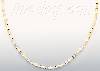 14K Gold Fancy CZ Designs Necklace 17"