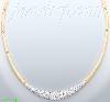 14K Gold Fancy CZ Designs Necklace 17"