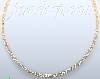 14K Gold Fancy CZ Designs Necklace 17"