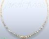 14K Gold Fancy CZ Designs Necklace 17"