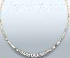 14K Gold Fancy CZ Designs Necklace 17"