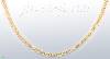 14K Gold Fancy Designs Necklace 17"