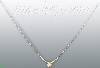 14K Gold Heart Light Fancy Necklace 17"