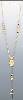 14K Gold Virgin & Cross Light Fancy Necklace 17"