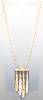 14K Gold Dangling Designs Necklace 17"