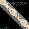 14K Gold Panther Collection Bracelet 8"