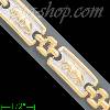 14K Gold Panther Collection Bracelet 8"