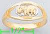 14K Gold Elephant Collection Ring