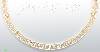 14K Gold Greek Designs Necklace 17"