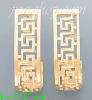 14K Gold Greek Designs Earrings