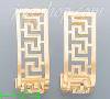 14K Gold Greek Designs Earrings