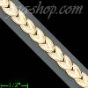 14K Gold Dia-cut Designs Bracelet 7.25"