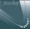 14K Gold Fancy CZ Necklace 17"