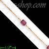 14K Gold Fancy Colored Stone Sets Bracelet 7.25"