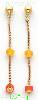 14K Gold Fancy Colored Stone Sets Earrings