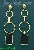 14K Gold Fancy Onyx Set Earrings