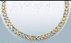 14K Gold 3Color Stampato Necklace 17"