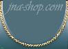 14K Gold San Marco Necklace 17"