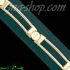 14K Gold Stampato Bracelet 7.25"