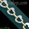 14K Gold Fancy CZ Half Sets Bracelet 7.5"