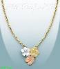 14K Gold Fancy Designs Necklace 17"